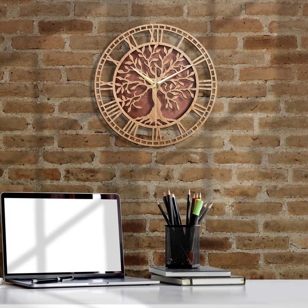 Wooden Tree of Life Clock Wooden Tree of Life Clock