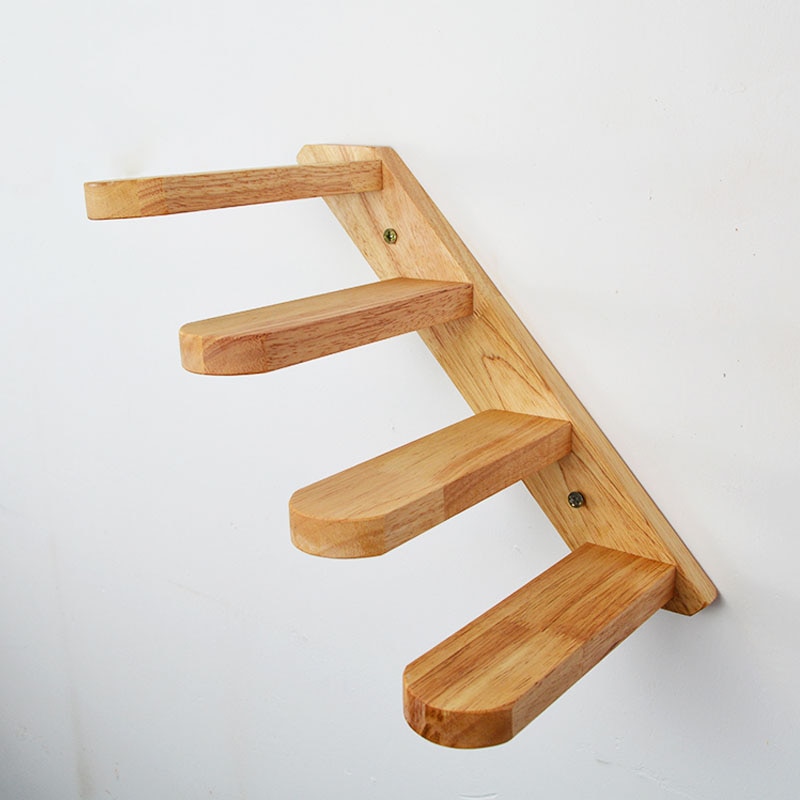 Wooden Wall Mount Cat Ladder Wooden Wall Mount Cat Ladder