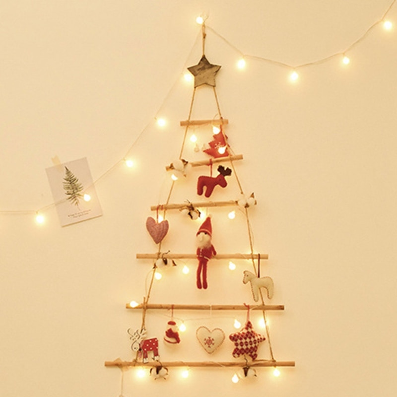 Wooden Wall Mounted Christmas Tree Wooden Wall Mounted Christmas Tree