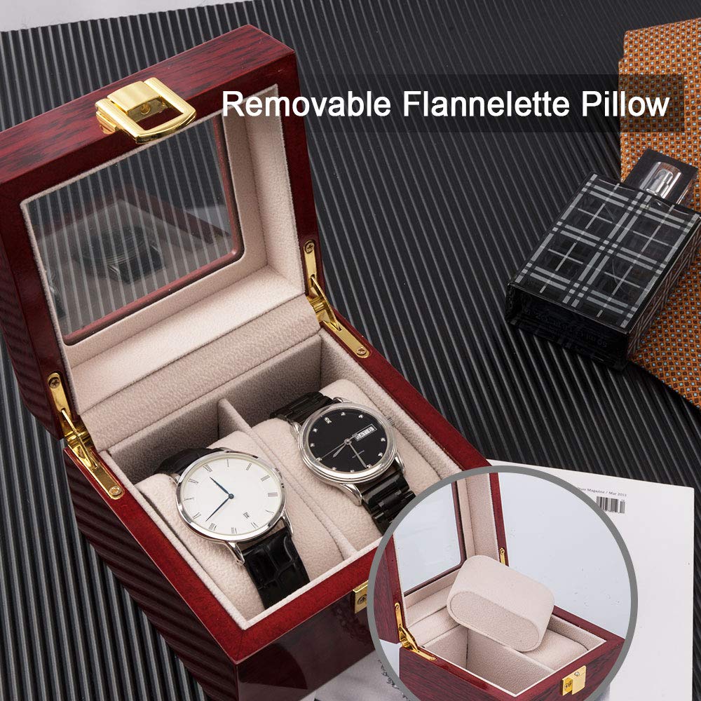 Wooden Watch Display Case Watch Organizer Wooden Watch Display Case Watch Organizer