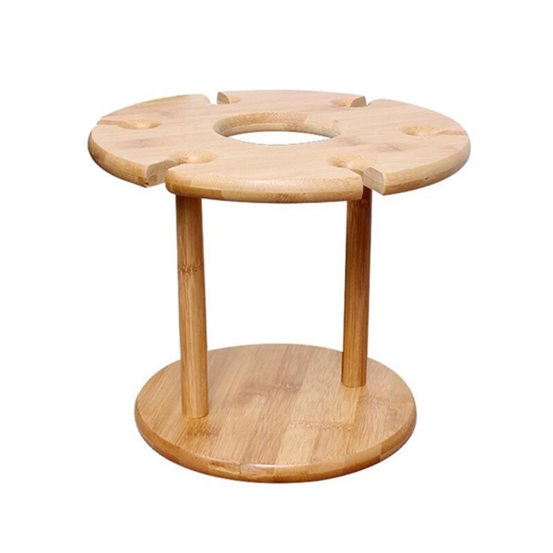 Wooden Wine Bottle and Glass Holder Wooden Wine Bottle and Glass Holder