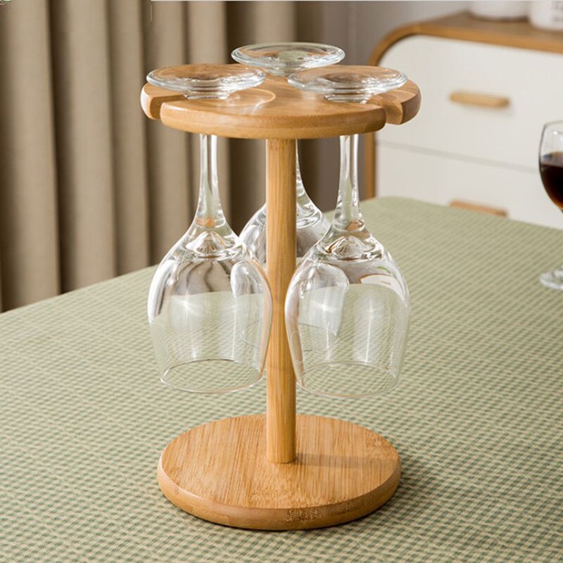 Wooden Wine Bottle and Glass Holder Wooden Wine Bottle and Glass Holder