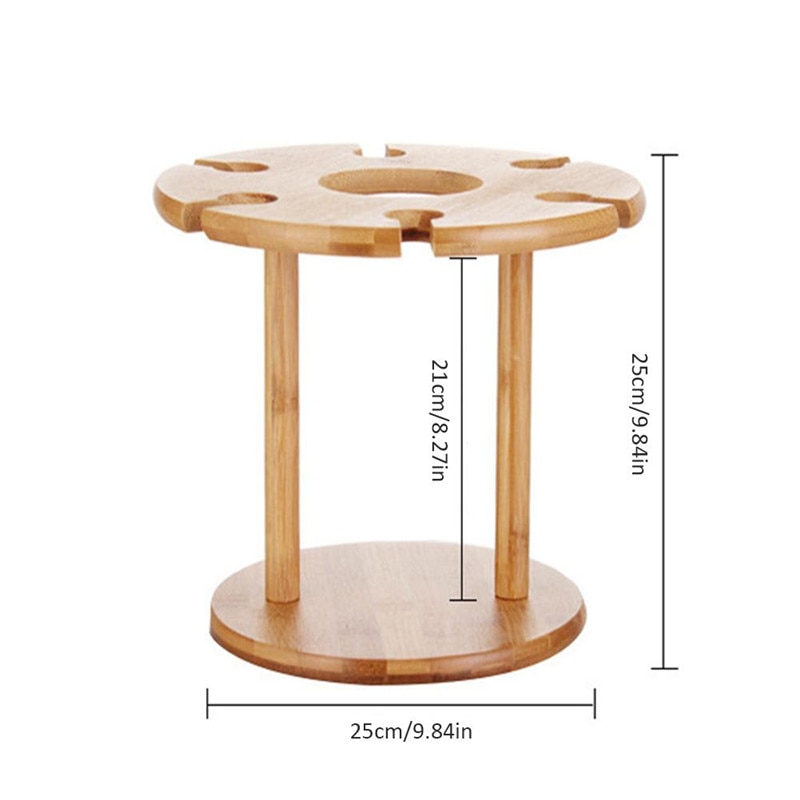 Wooden Wine Glass Holder Drying Rack