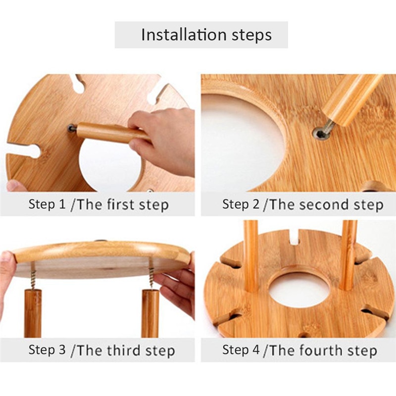 Wooden Wine Glass Holder Drying Rack