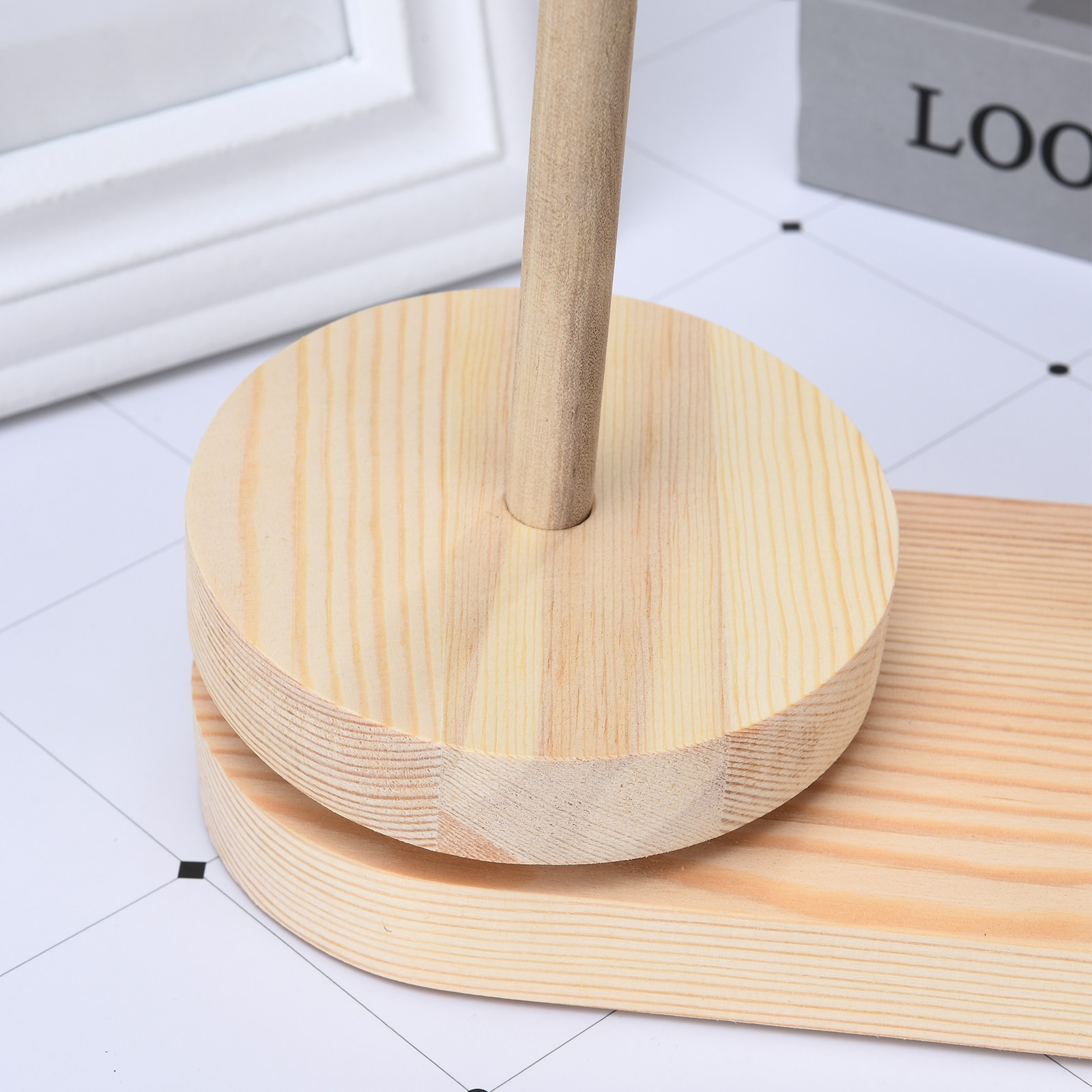 Wooden Yarn Holder Double Stand Wooden Yarn Holder Double Stand