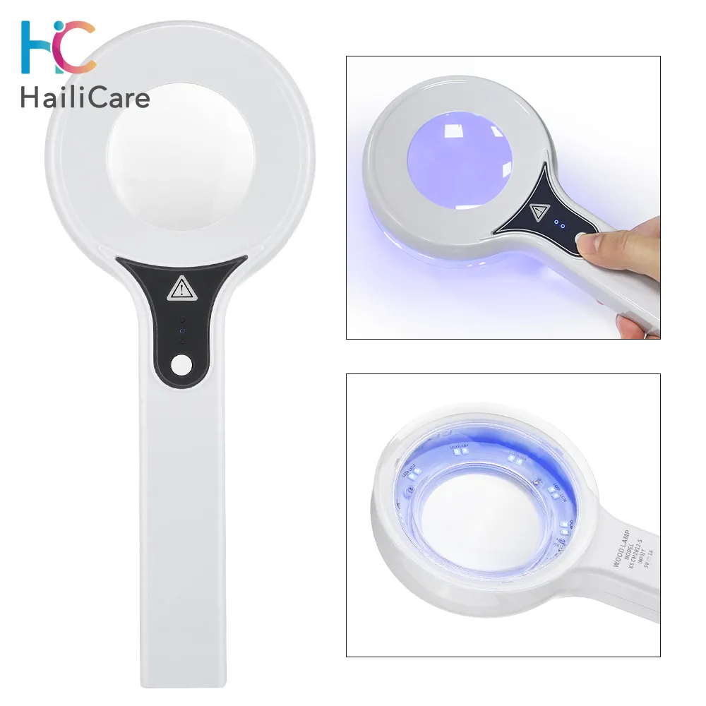 Woods Lamp Skin Analyzer For Skin UV Magnifying For Beauty Facial Testing Wood Lamp Light Skin Analysis Detection Skin