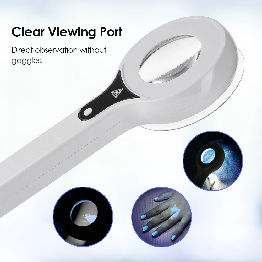 Woods Lamp Skin Analyzer For Skin UV Magnifying For Beauty Facial Testing Wood Lamp Light Skin Analysis Detection Skin