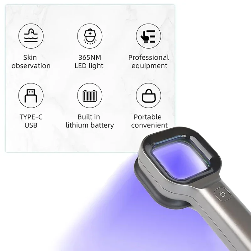 Woods Lamp Skin Analyzer Skin UV Magnifying Skin Testing Home Use Facial Testing Wood Light Face Analysis Detection Woods Lamp Skin Analyzer Skin UV Magnifying Skin Testing Home Use Facial Testing Wood Light Face Analysis Detection