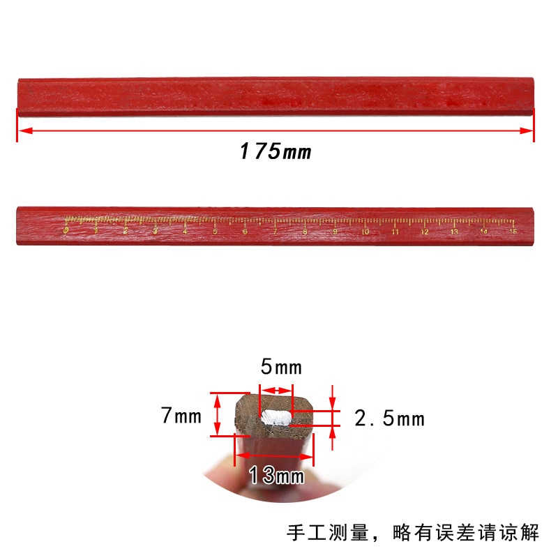 Woodworking Scaled Flat Pencils (5pcs) Woodworking Scaled Flat Pencils (5pcs)