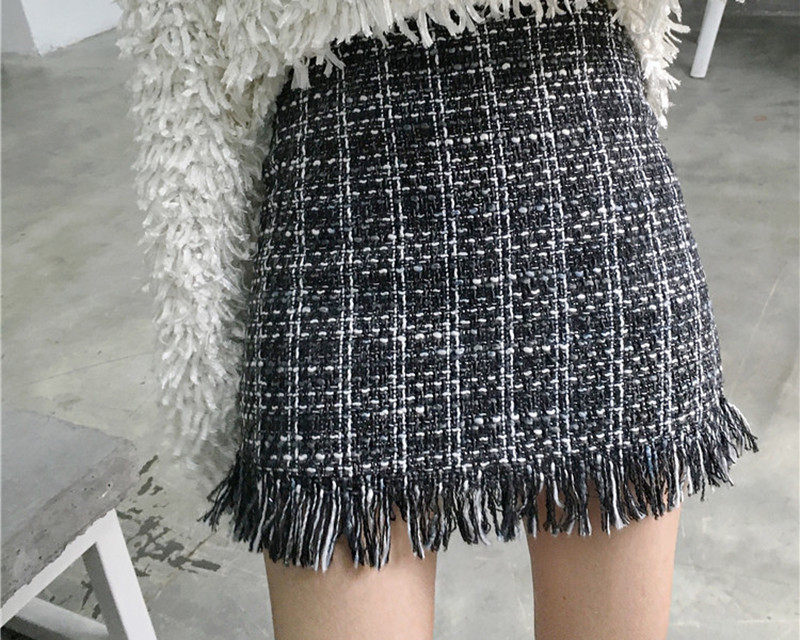 Wool Skirt High Waist Design Wool Skirt High Waist Design