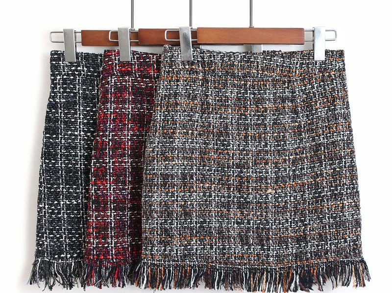 Wool Skirt High Waist Design Wool Skirt High Waist Design