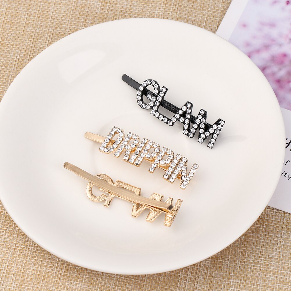 Word Hair Clips Fashionable Accessories Word Hair Clips Fashionable Accessories