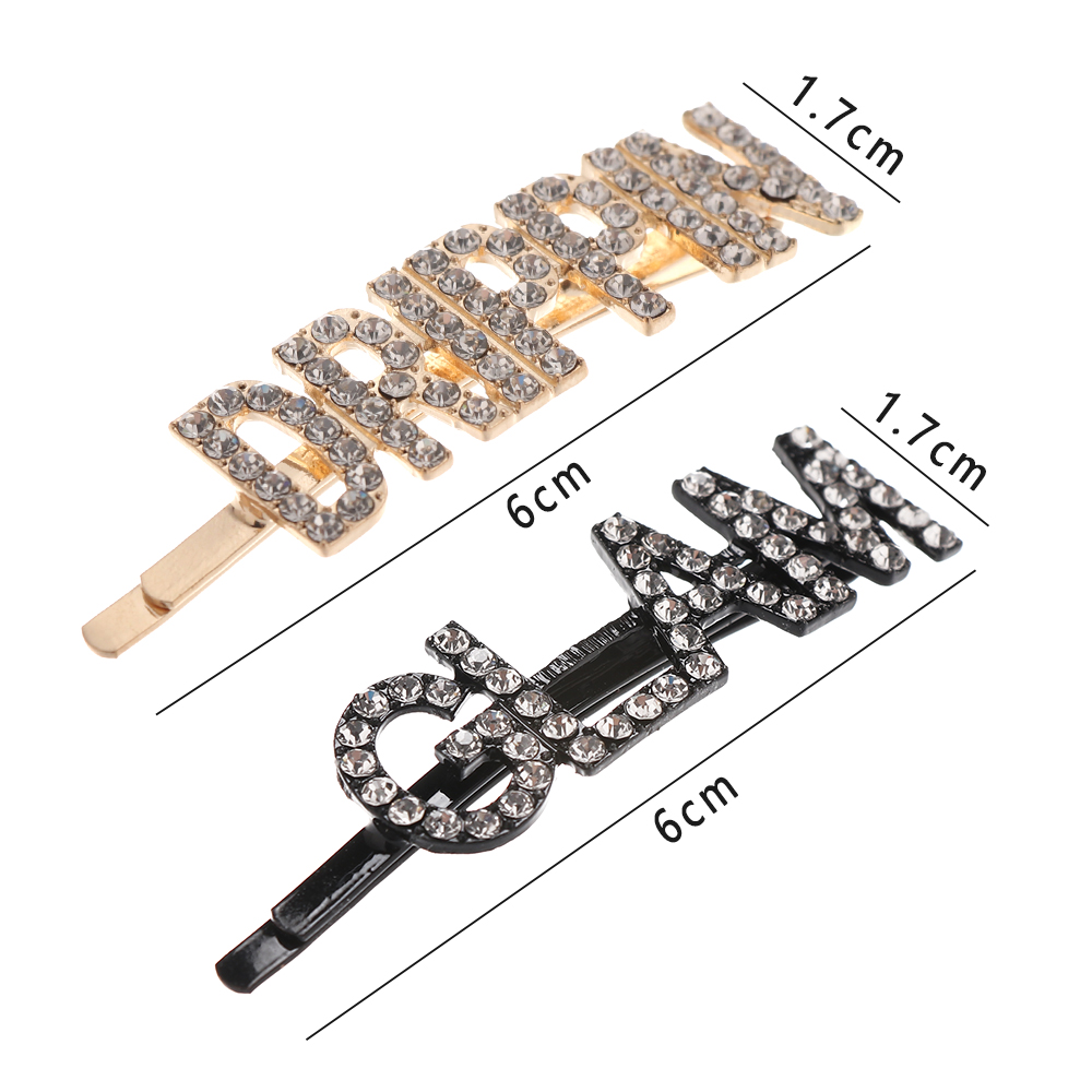 Word Hair Clips Fashionable Accessories Word Hair Clips Fashionable Accessories
