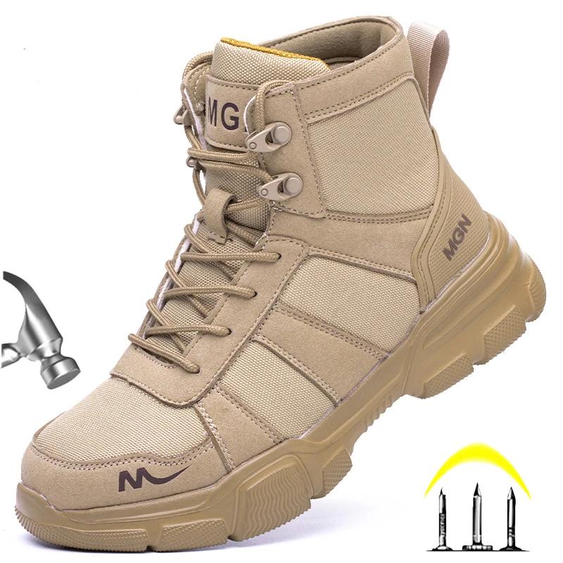 Work Boots Indestructible Safety Shoes Men Steel Toe Shoes Puncture-Proof Sneakers Male Footwear Shoes Women Non Slip Work Boots Indestructible Safety Shoes Men Steel Toe Shoes Puncture-Proof Sneakers Male Footwear Shoes Women Non Slip