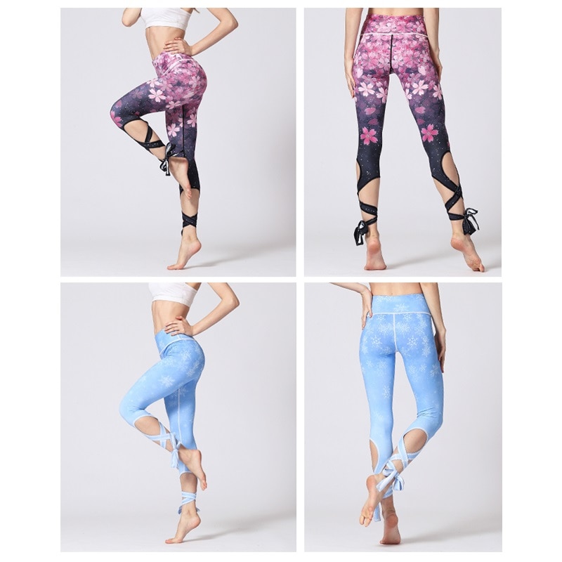 Workout Tights Flower Print Leggings Workout Tights Flower Print Leggings