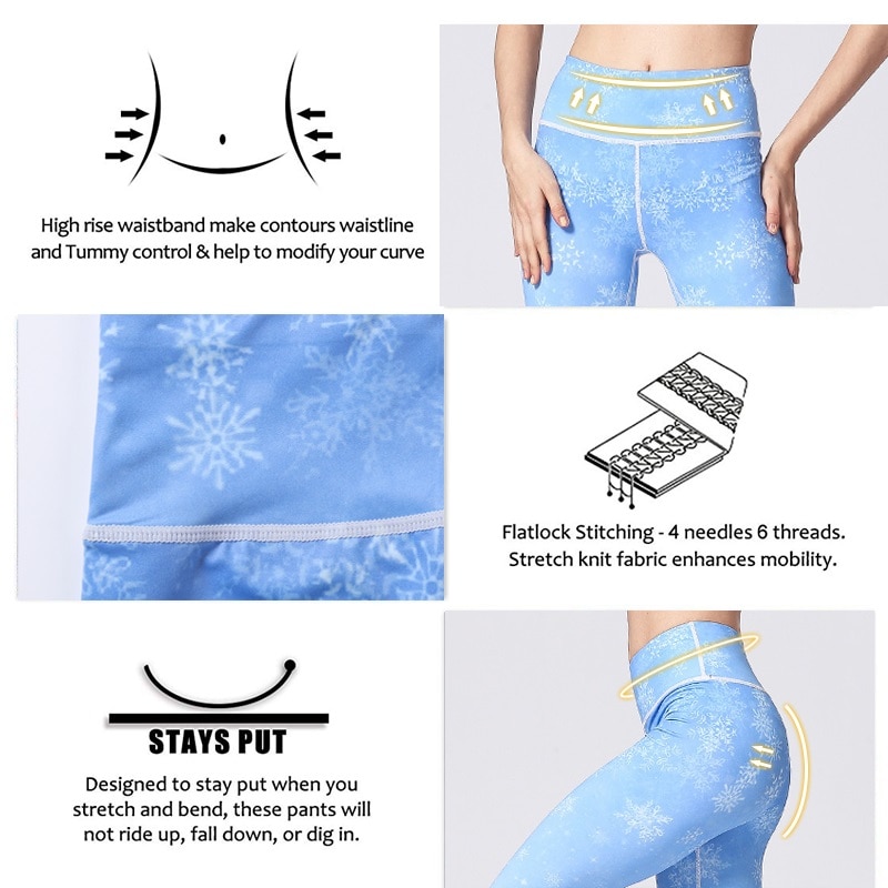 Workout Tights Flower Print Leggings Workout Tights Flower Print Leggings