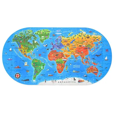 World Map Puzzle for Kids (100 pcs) World Map Puzzle for Kids (100 pcs)