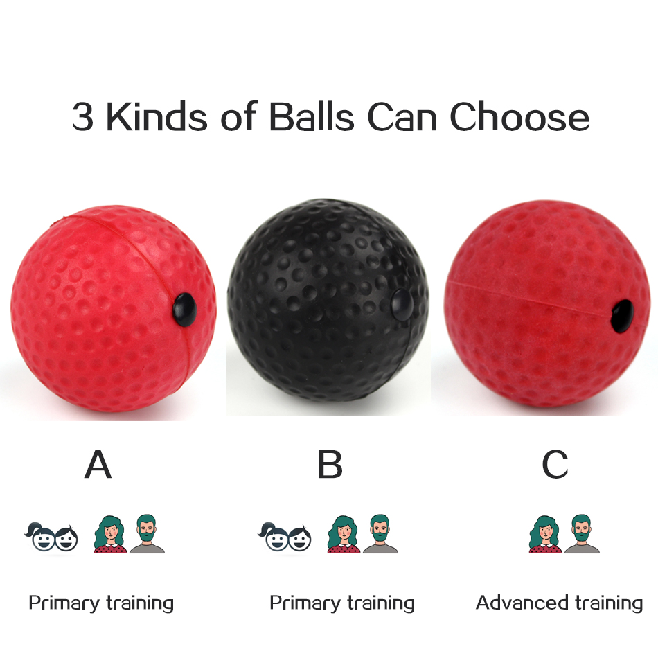WorthWhile Kick Boxing Reflex Ball Head Band Fighting Speed Training Punch Ball Muay Tai MMA Exercise Equipment