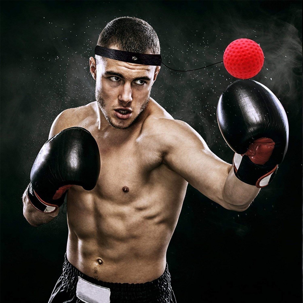 WorthWhile Kick Boxing Reflex Ball Head Band Fighting Speed Training Punch Ball Muay Tai MMA Exercise Equipment