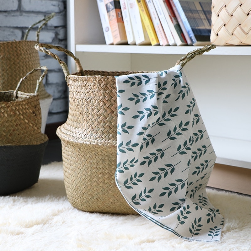 Woven Basket Sea Grass Wickerwork Woven Basket Sea Grass Wickerwork