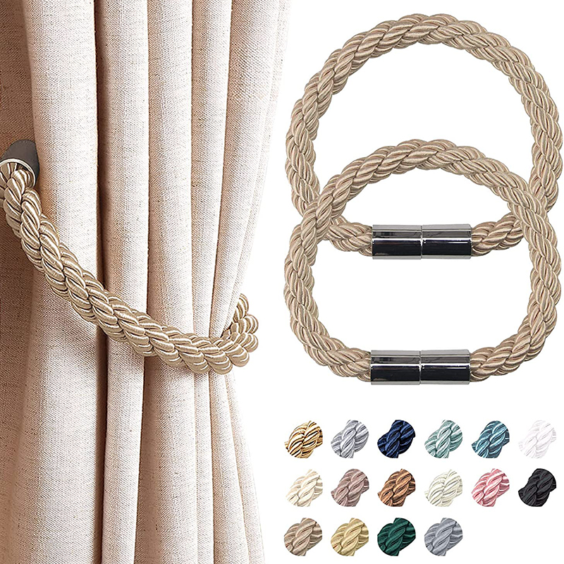 Woven Rope Magnetic Curtain Holder Woven Rope Magnetic Curtain Holder