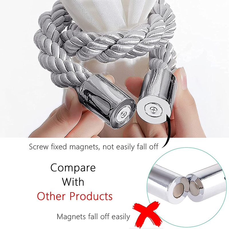 Woven Rope Magnetic Curtain Holder Woven Rope Magnetic Curtain Holder