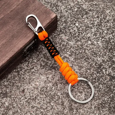 Woven Rope Survival Keychain Woven Rope Survival Keychain