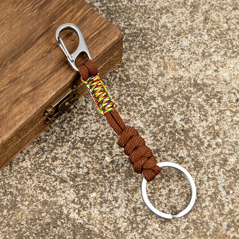 Woven Rope Survival Keychain Woven Rope Survival Keychain