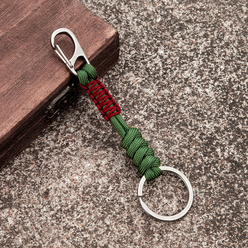 Woven Rope Survival Keychain Woven Rope Survival Keychain