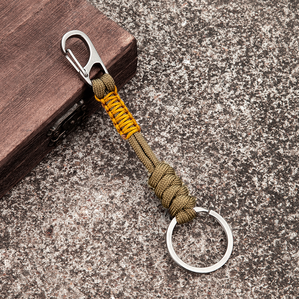 Woven Rope Survival Keychain Woven Rope Survival Keychain