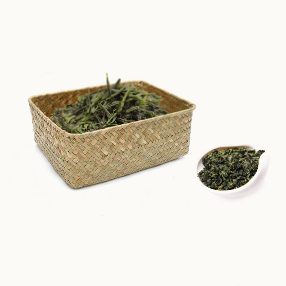 Woven Straw Desk Organizer Basket Woven Straw Desk Organizer Basket