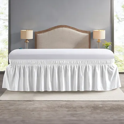 Wrap-Around Elastic Ruffle Bed Skirt Wrap-Around Elastic Ruffle Bed Skirt