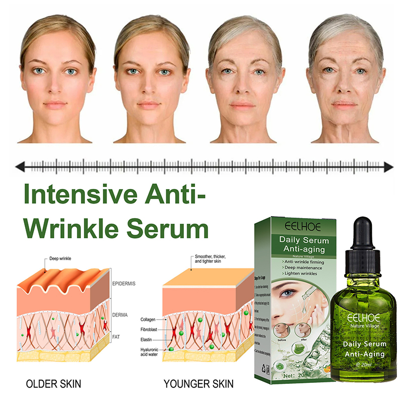 Wrinkle Remover Serum Fade Face Fine Lines Anti-Aging Essence Lifting Firming Whitening Brighten Nourish Skin Care For