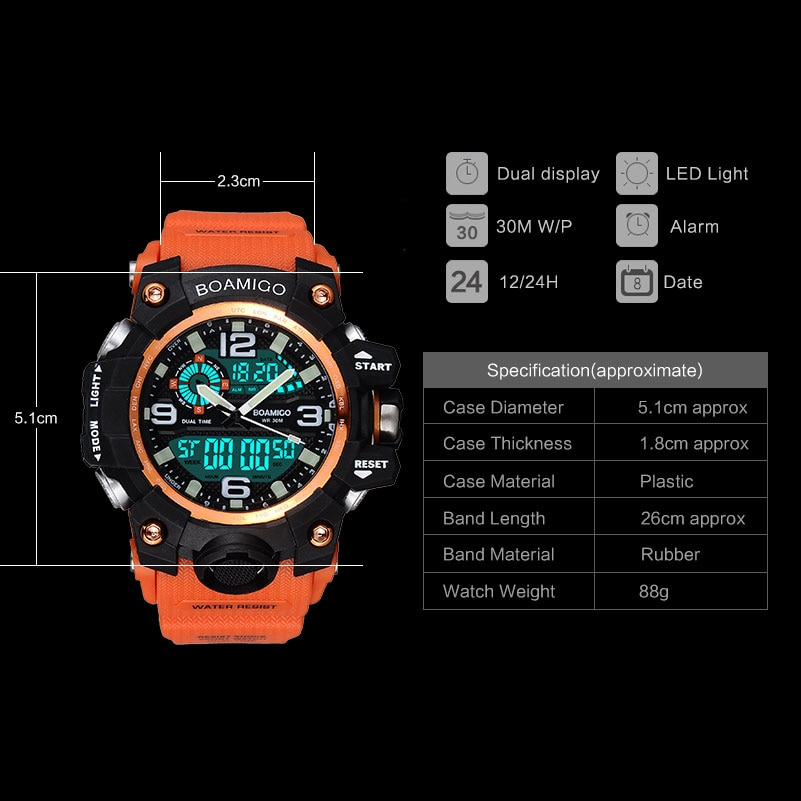Wristwatch Rubber Digital Timepiece Wristwatch Rubber Digital Timepiece