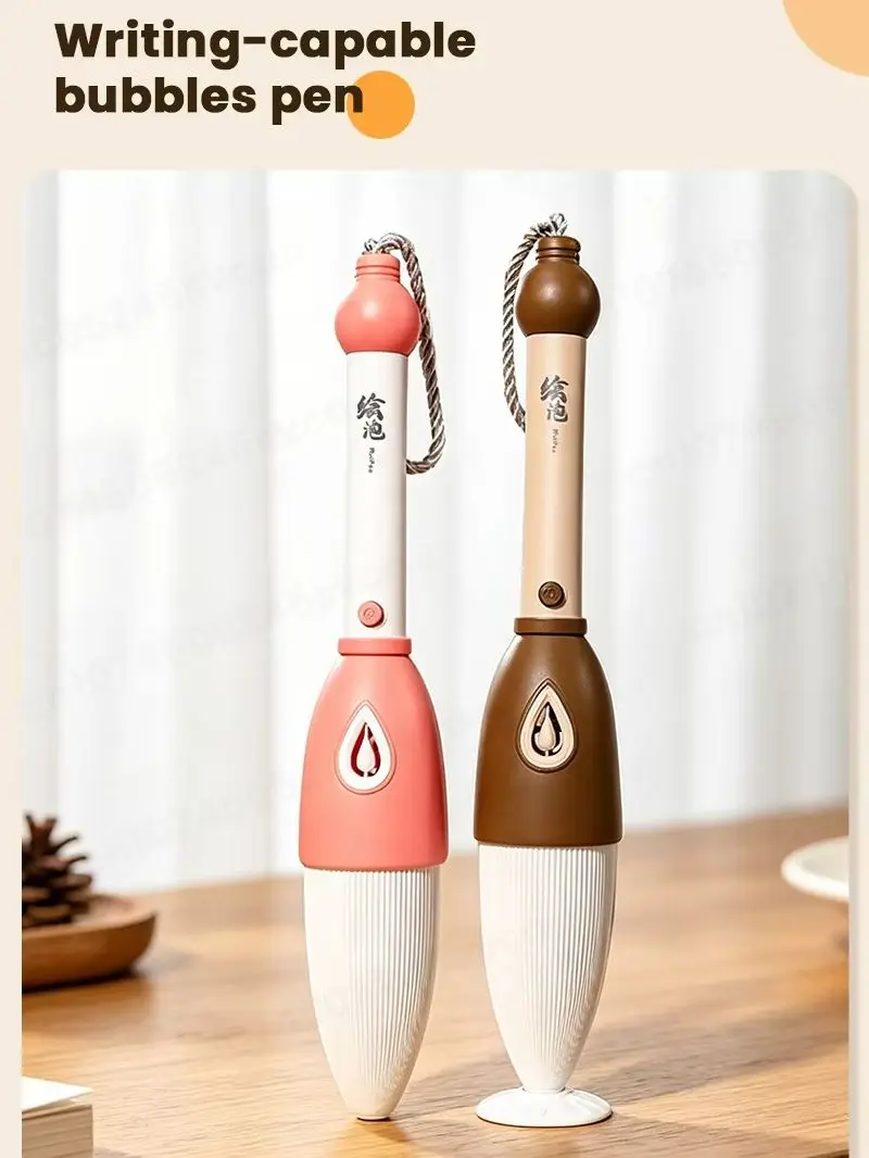 Writing Bubbles Pen Brush Pompero Bubble Stick Calligraphy Outdoor Automatic Handheld Bubble Maker for Drawing Painting Writing Bubbles Pen Brush Pompero Bubble Stick Calligraphy Outdoor Automatic Handheld Bubble Maker for Drawing Painting