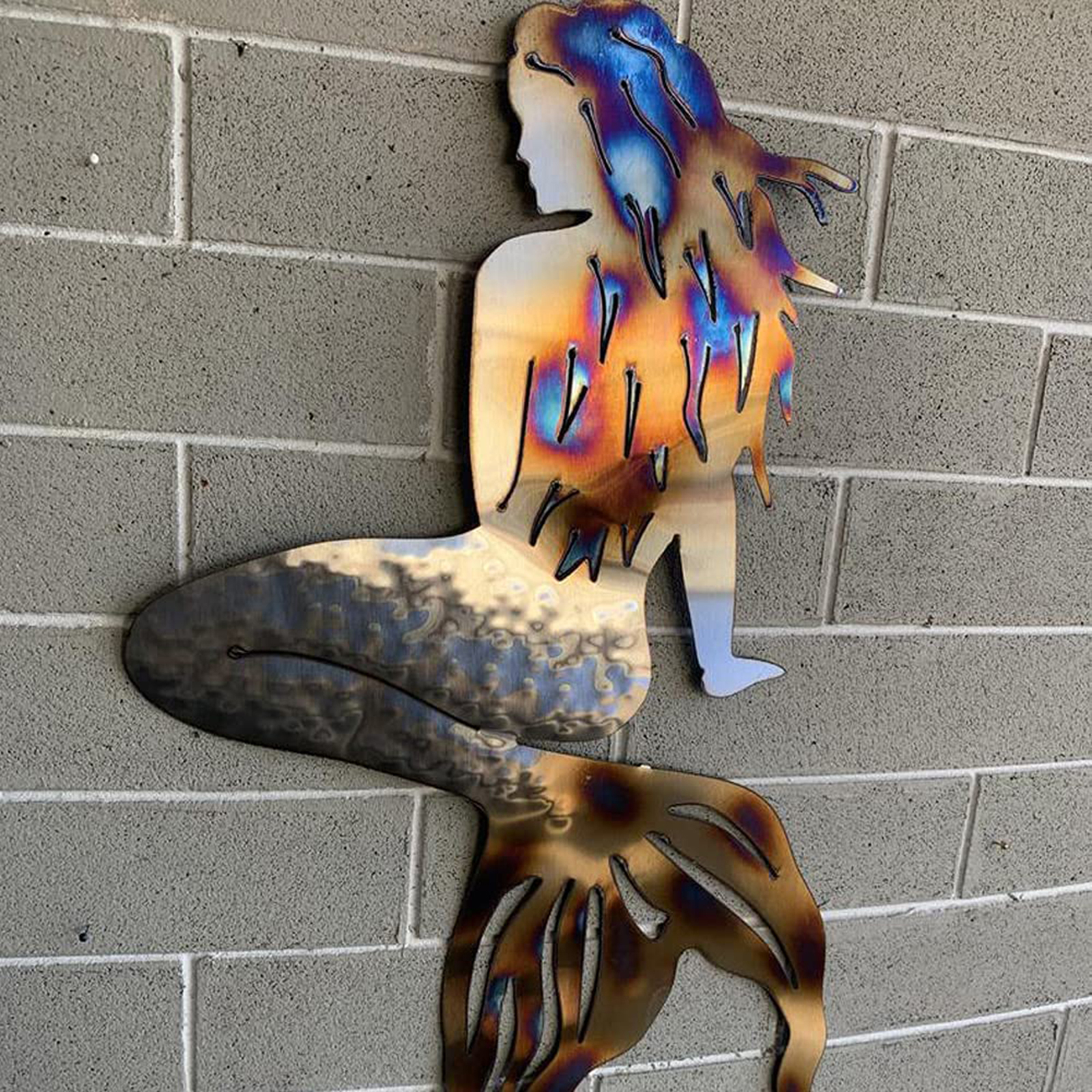 Wrought Iron Metal Mermaid Wall Art Wrought Iron Metal Mermaid Wall Art