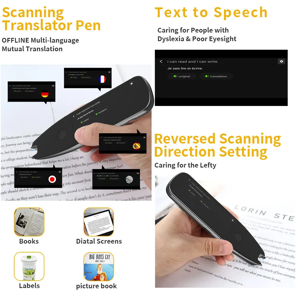 X5 Pro Smart Voice Scan Translator Pen Real-Time Multi-function Language Translation Business Travel Abroad Dictionary X5 Pro Smart Voice Scan Translator Pen Real-Time Multi-function Language Translation Business Travel Abroad Dictionary