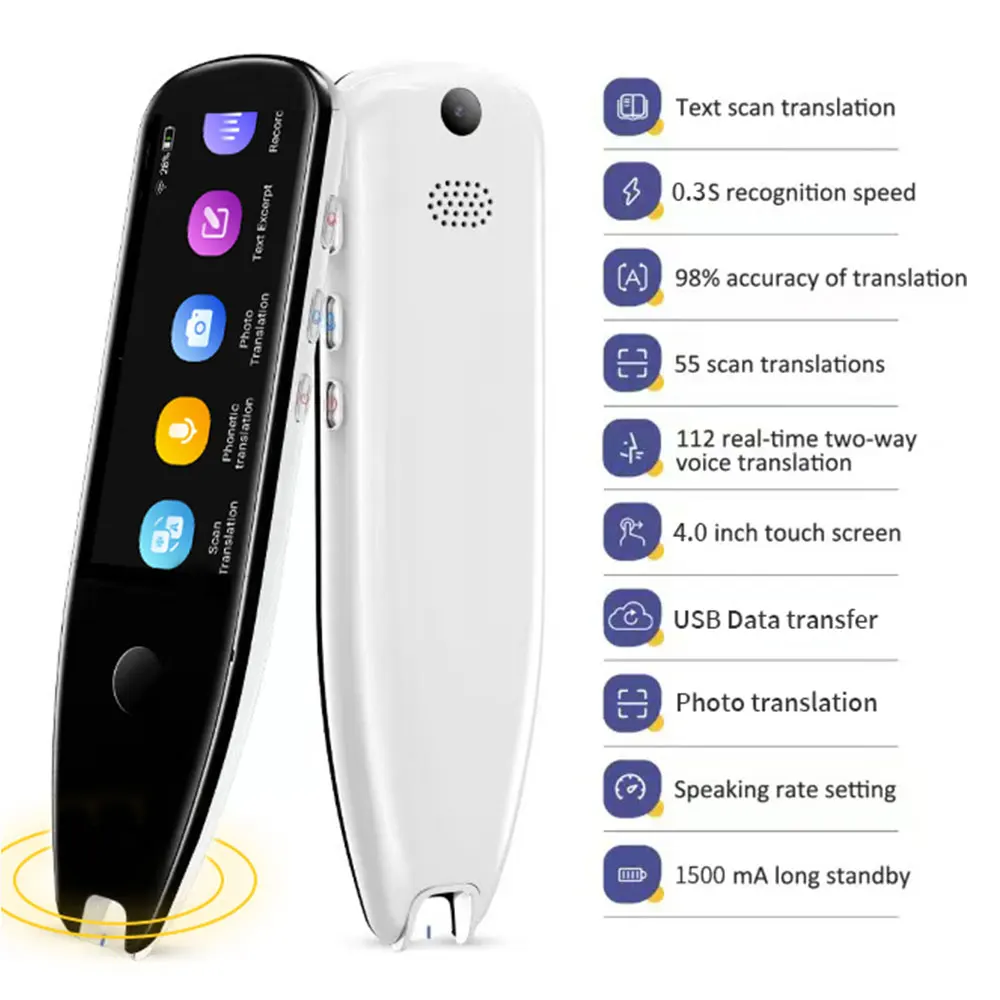 X5 Pro Smart Voice Scan Translator Pen Real-Time Multi-function Language Translation Business Travel Abroad Dictionary X5 Pro Smart Voice Scan Translator Pen Real-Time Multi-function Language Translation Business Travel Abroad Dictionary
