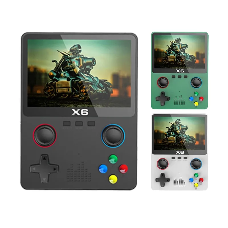 X6 3.5Inch IPS Screen Handheld Game Player Dual Joystick 11 Simulators GBA Video Game Console X6 3.5Inch IPS Screen Handheld Game Player Dual Joystick 11 Simulators GBA Video Game Console