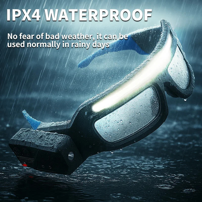 XTE Multifunctional Glasses Light with Type-C Charging, Warning Headlamp, Compact and Portable, Touch-Sensitive Headlamp XTE Multifunctional Glasses Light with Type-C Charging, Warning Headlamp, Compact and Portable, Touch-Sensitive Headlamp