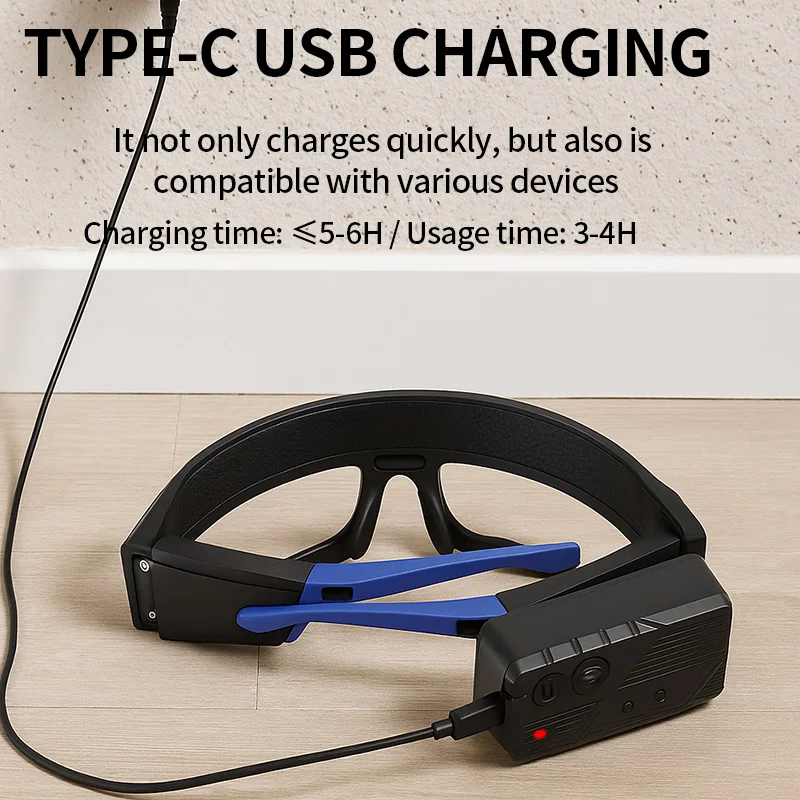 XTE Multifunctional Glasses Light with Type-C Charging, Warning Headlamp, Compact and Portable, Touch-Sensitive Headlamp XTE Multifunctional Glasses Light with Type-C Charging, Warning Headlamp, Compact and Portable, Touch-Sensitive Headlamp