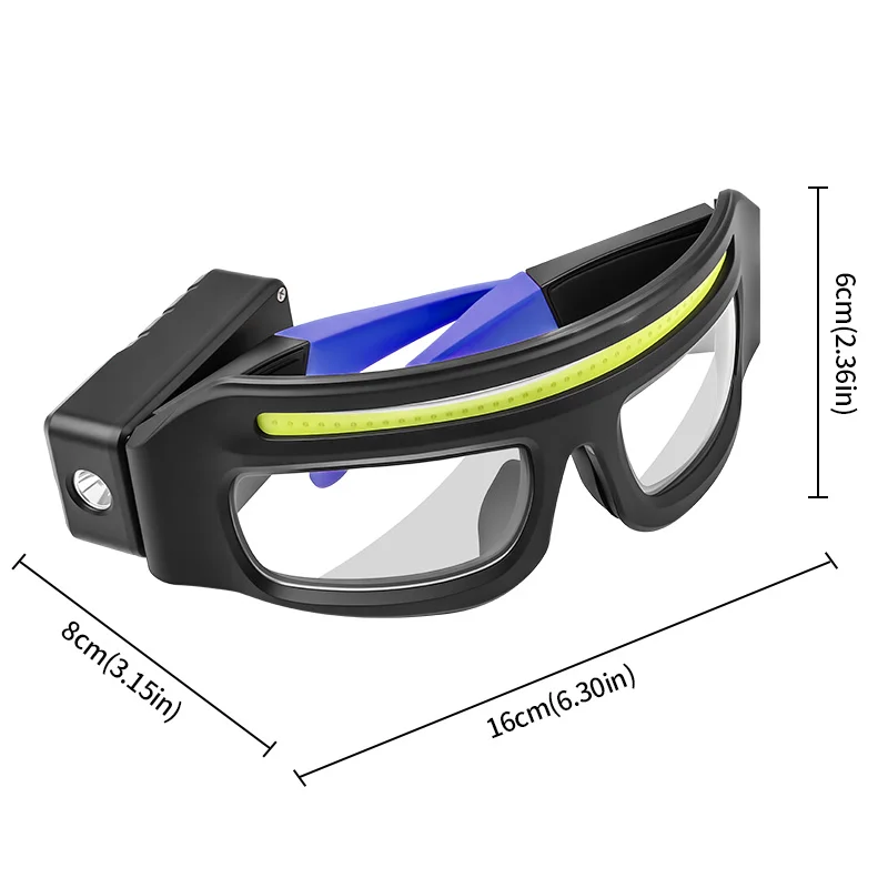 XTE Multifunctional Glasses Light with Type-C Charging, Warning Headlamp, Compact and Portable, Touch-Sensitive Headlamp XTE Multifunctional Glasses Light with Type-C Charging, Warning Headlamp, Compact and Portable, Touch-Sensitive Headlamp