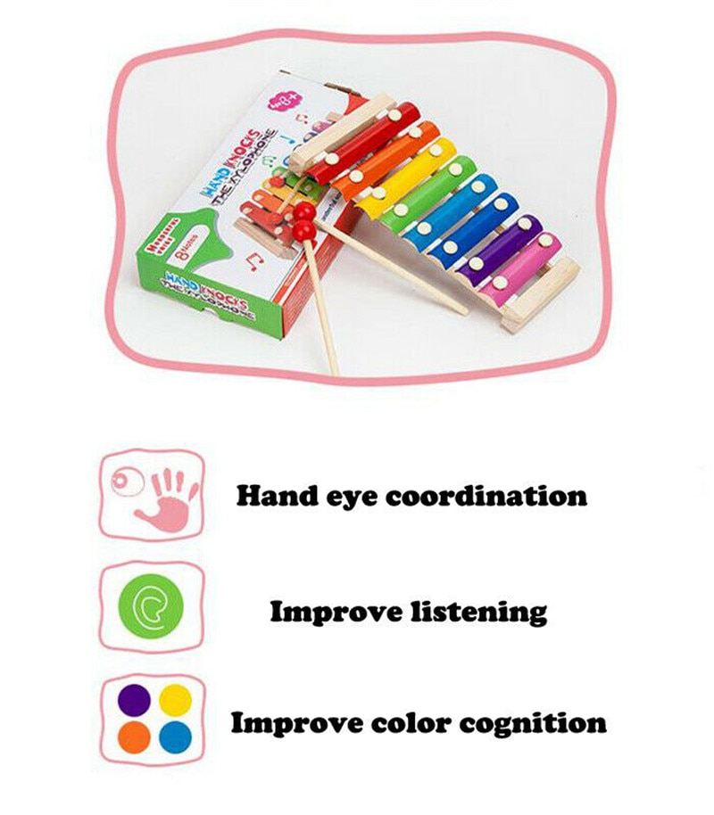 Xylophone Toy Musical Wooden Instrument Xylophone Toy Musical Wooden Instrument