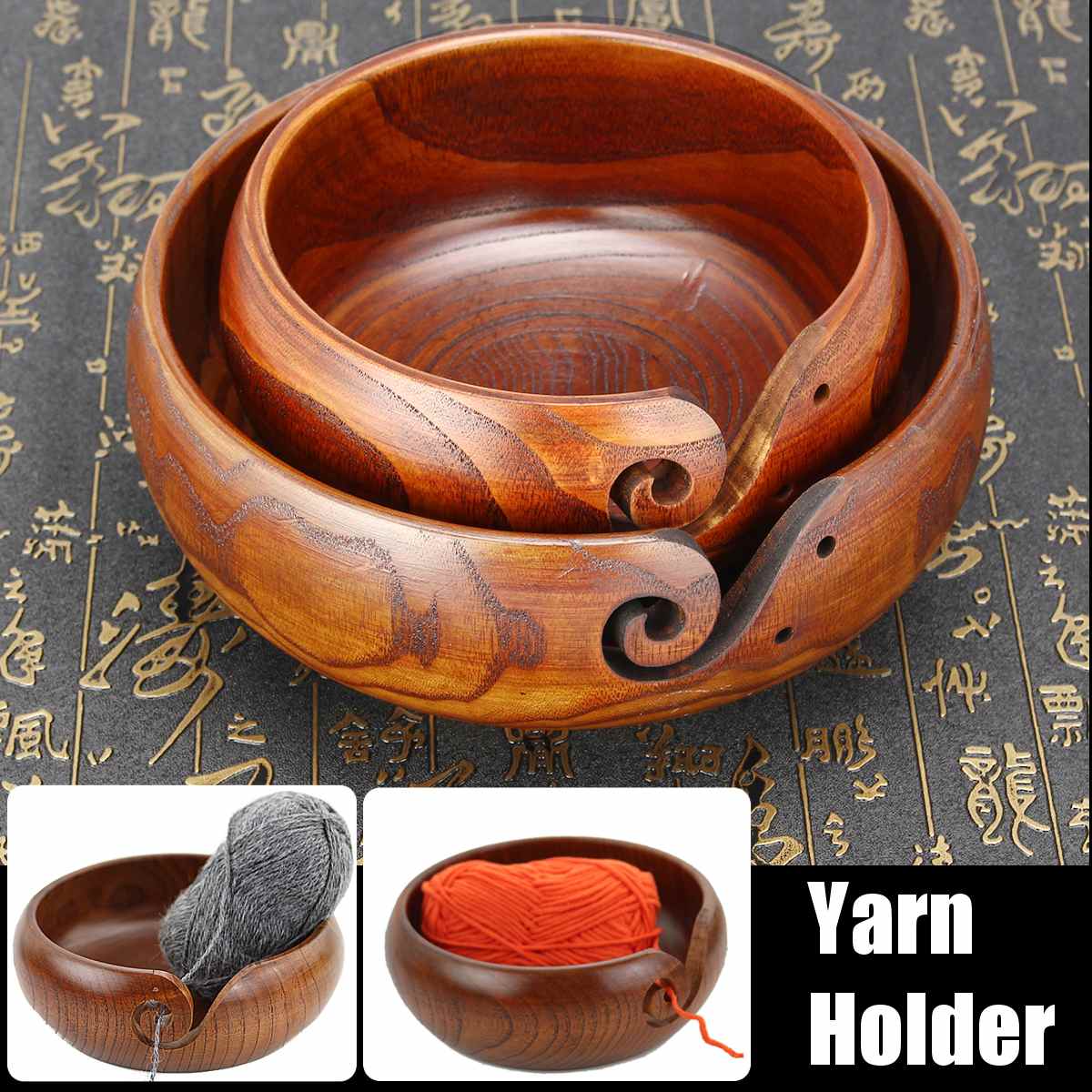 Yarn Bowl Wooden Crochet Wool Storage Yarn Bowl Wooden Crochet Wool Storage