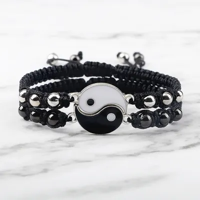 Yin Yang Couple Bracelet (2 pcs)