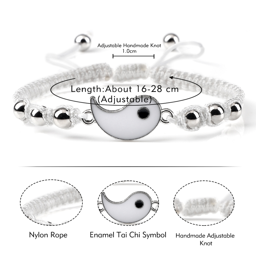 Yin Yang Couple Bracelet (2 pcs)