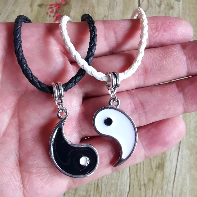Yin Yang Couple Necklace Chokers (2pcs) Yin Yang Couple Necklace Chokers (2pcs)