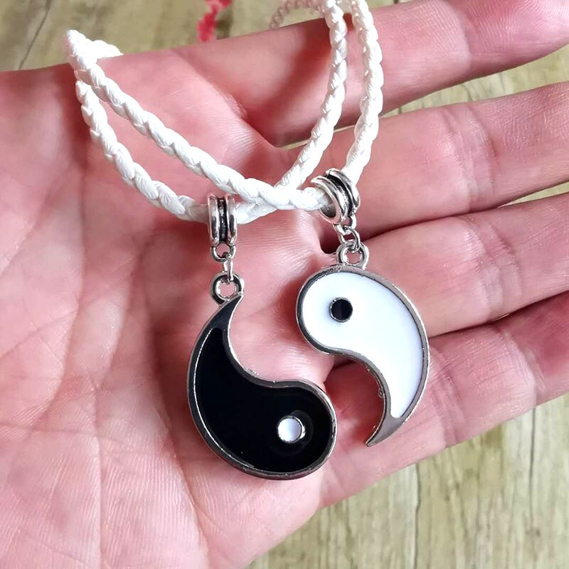 Yin Yang Couple Necklace Chokers (2pcs) Yin Yang Couple Necklace Chokers (2pcs)