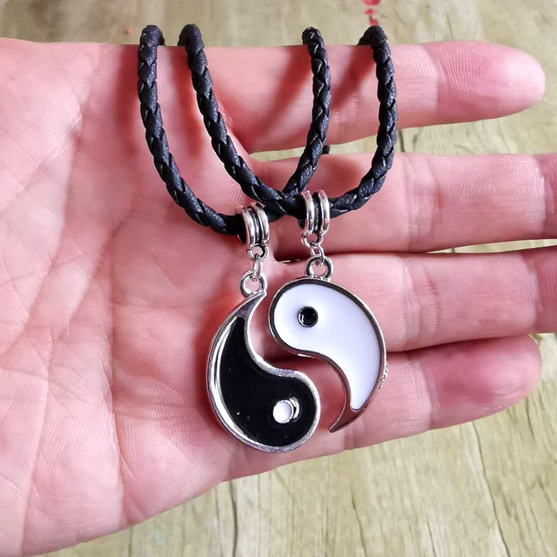 Yin Yang Couple Necklace Chokers (2pcs) Yin Yang Couple Necklace Chokers (2pcs)