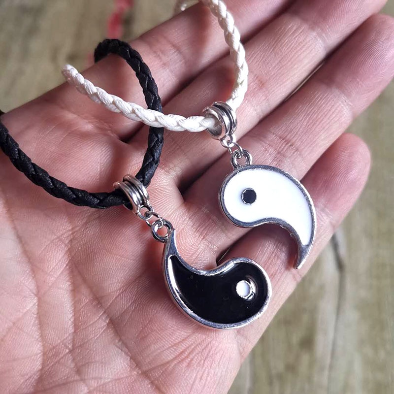 Yin Yang Couple Necklace Chokers (2pcs) Yin Yang Couple Necklace Chokers (2pcs)